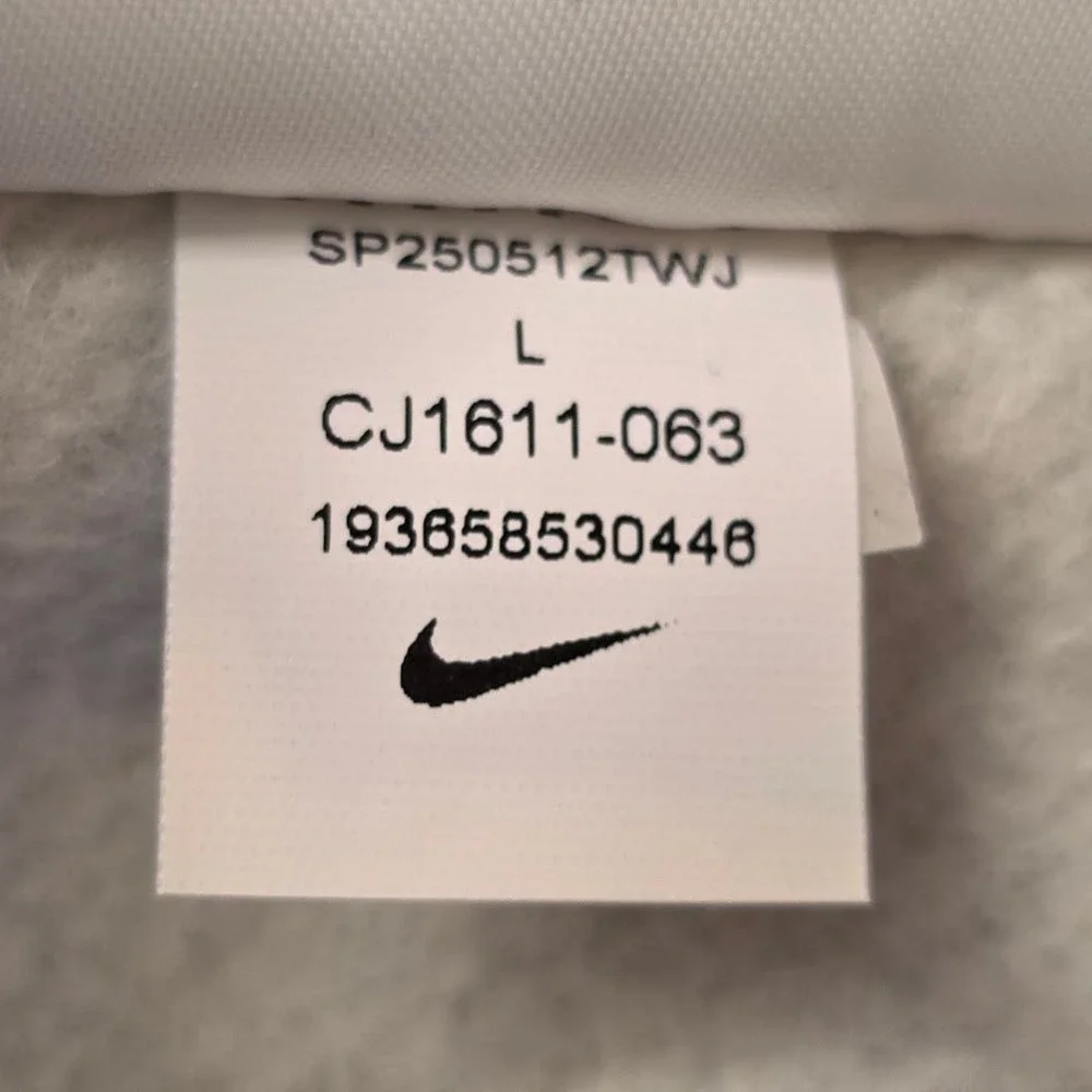 Nike‎ Men's Size L Club Fleece Gray Pullover Hoodie Sweatshirt CJ1611-063 NWT